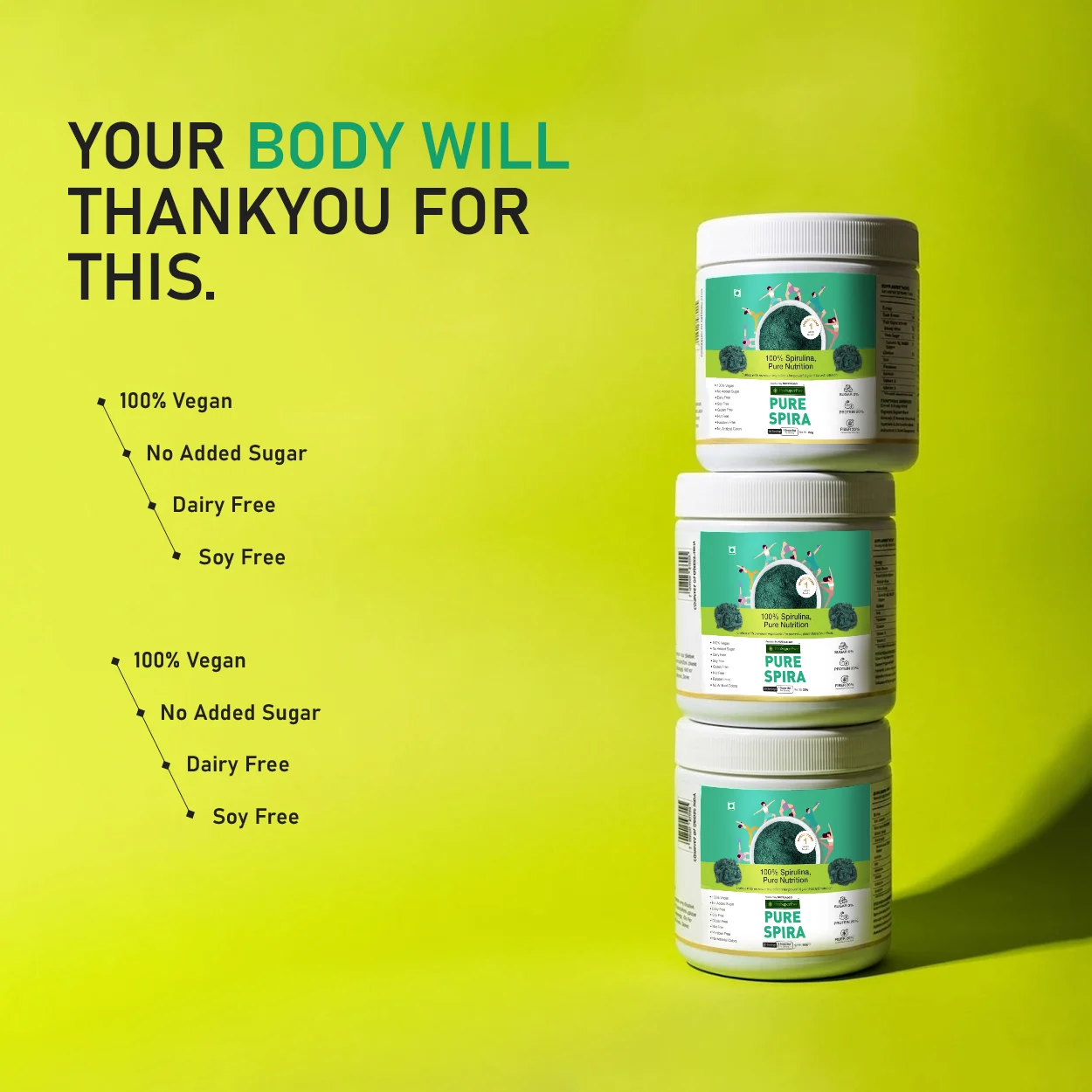 ProSuperPwr Pure Spirulina Powder - FSSAI certified spirulina for immunity in India supporting gut health and natural energy.
