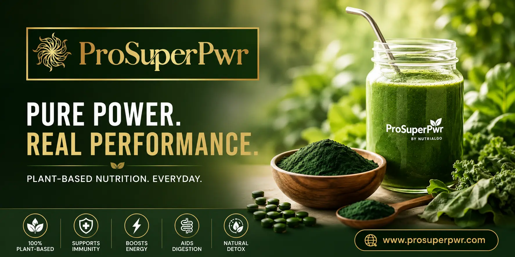 ProSuperPwr Green Intelligence Superfood Banner
